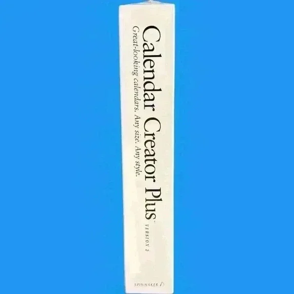 Calendar Creations Plus Version 2.0 for Windows by Spinnaker New In Box - Picture 3 of 5